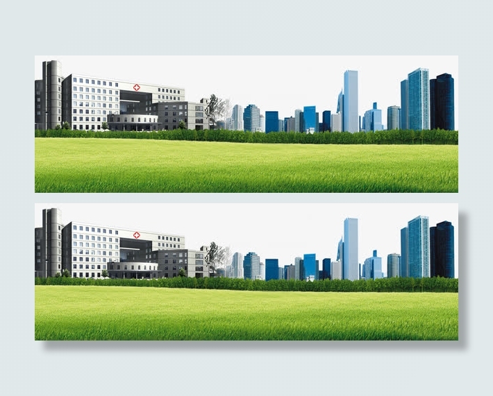医院场地高楼建筑免抠