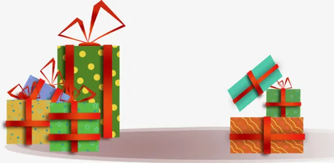 圣诞礼物卡通节日装饰免抠 圣诞礼物卡通节日装饰免抠