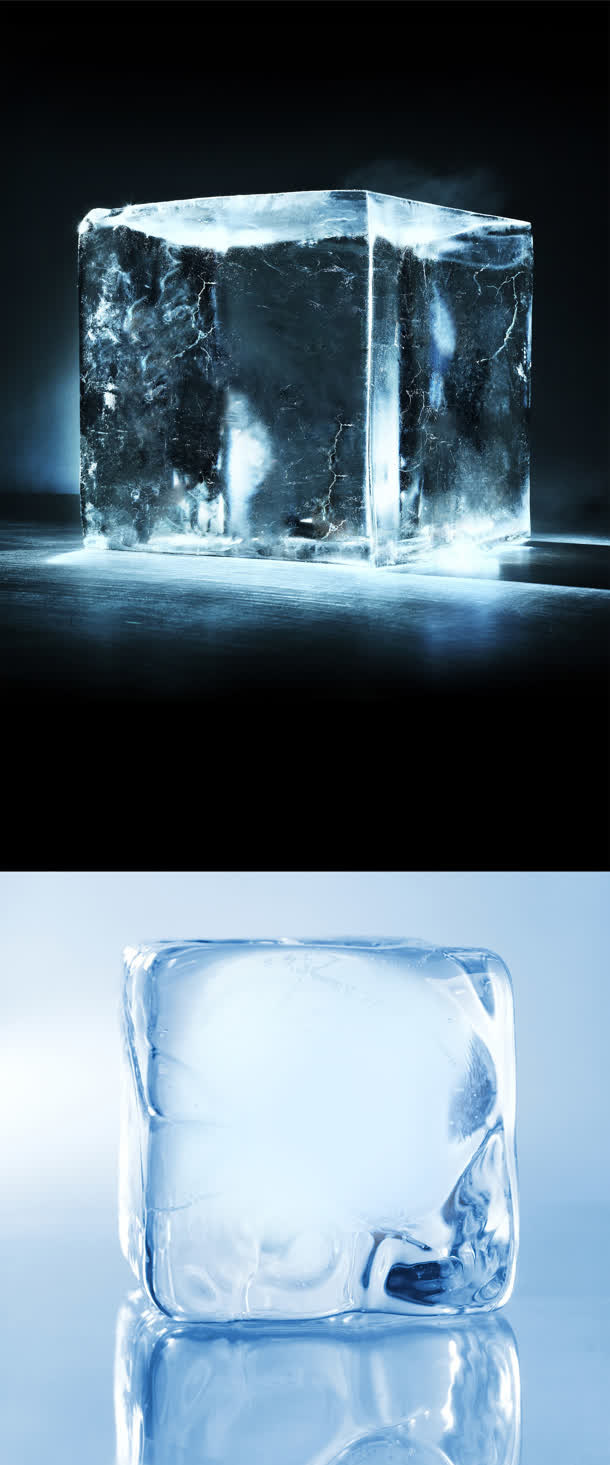 黑色神秘裂缝冰块背景免抠