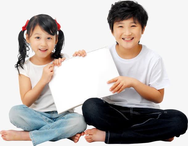 手绘绘画儿童可爱伙伴免抠