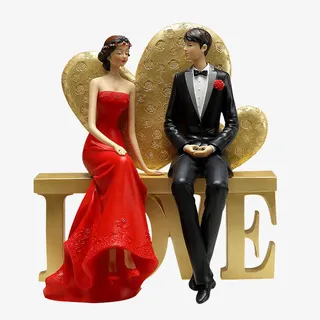 结婚礼物新婚摆件免抠