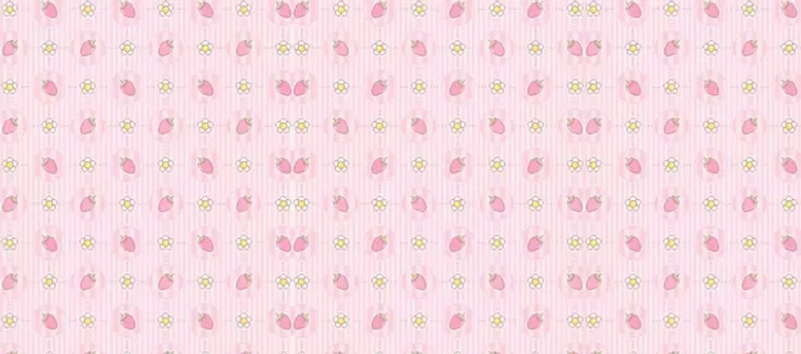 手绘儿童卡通可爱草莓粉色背景高清