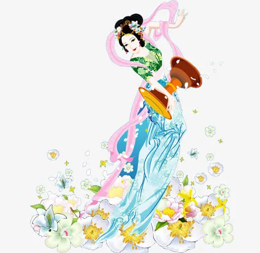 中秋节奔月免抠