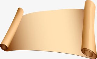 复古卷轴矢量图免抠