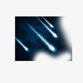 星空下的流星雨免抠