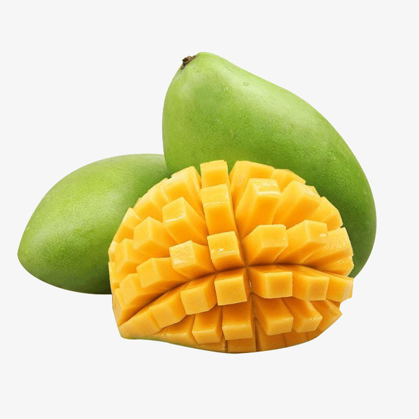芒果大青芒切开的芒果免抠