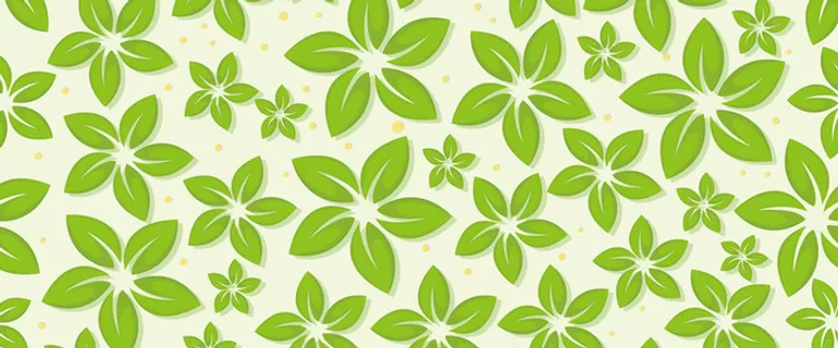 绿色花朵banner背景高清