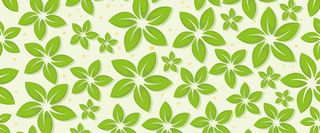 绿色花朵banner背景高清