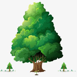 一颗巨大的树免抠