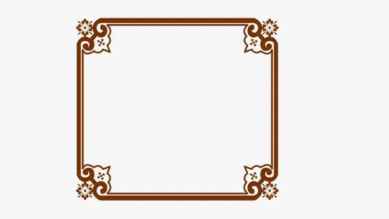 中国风照片框免抠