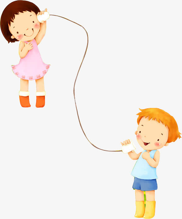玩耍卡通小孩免抠