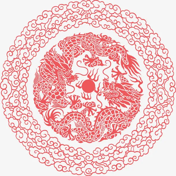 喜庆底纹免抠