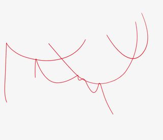 红线穿起来的红线丝线免抠