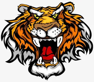 卡通老虎头部免抠