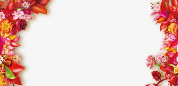 鲜花背景装饰图