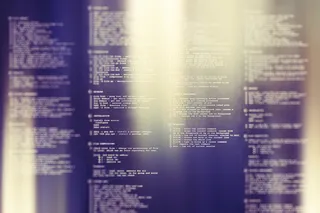 蓝色渐变字母代码科技背景素材高清