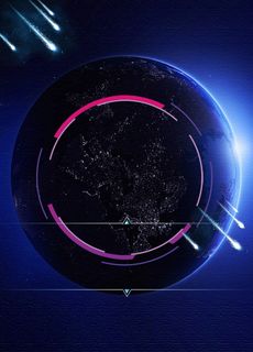 光效地球商务黑科技背景素材高清