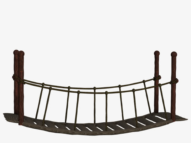 悬空的吊桥免抠