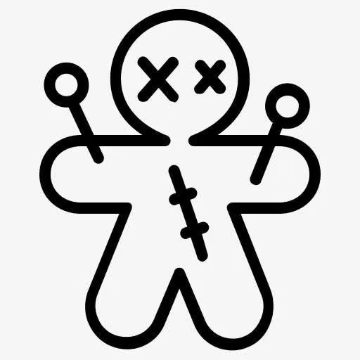 装饰娃娃万圣节可怕的玩具巫毒万免抠