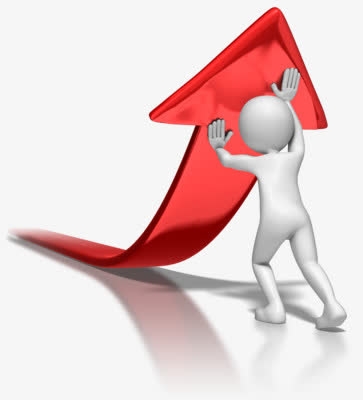 小人抬起箭头免抠手绘/卡通卡通元素