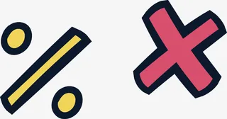 符号文具办公广告免抠