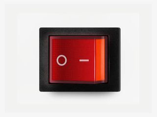 逼真的红色开关按钮PSD素材免抠