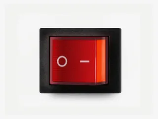 逼真的红色开关按钮PSD素材免抠