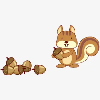 卡通松鼠免抠