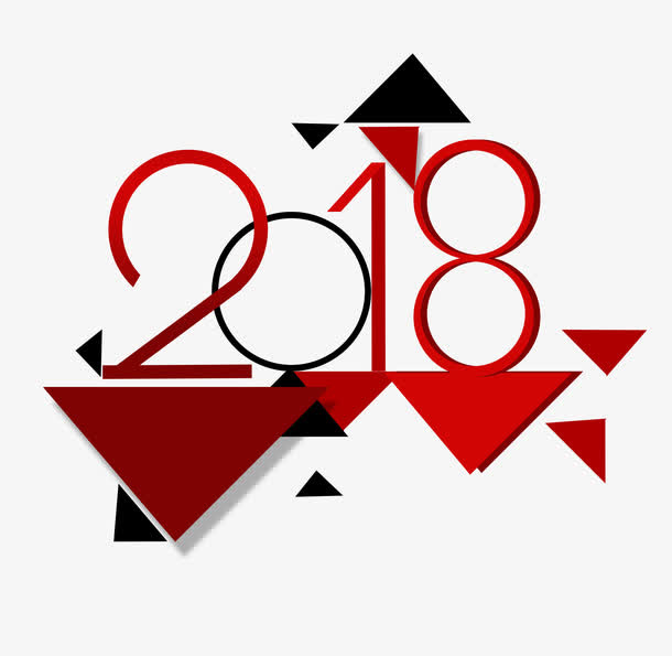 几何艺术字免抠