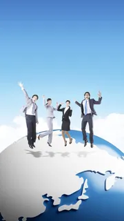 商务海报H5背景高清