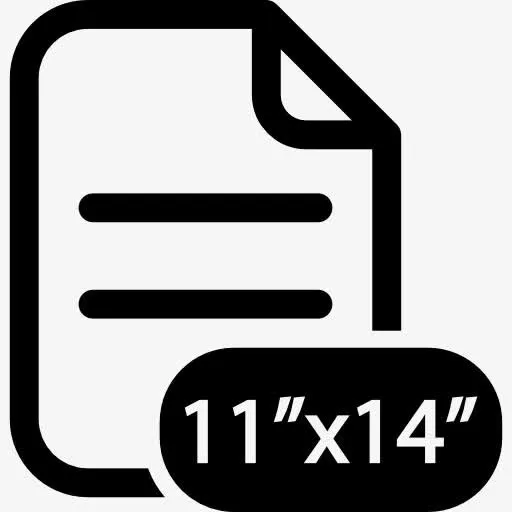 折叠纸11 14英寸图标免抠