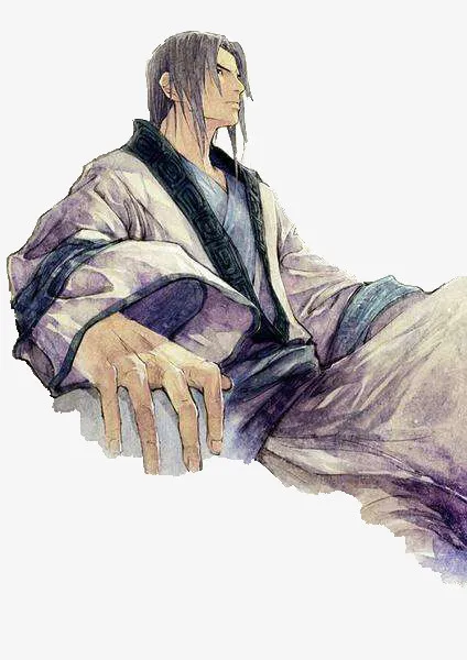 手绘古风男子免抠