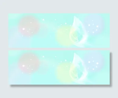 科技光晕唯美背景banner免抠