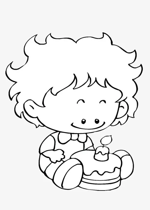 小女孩过生日免抠