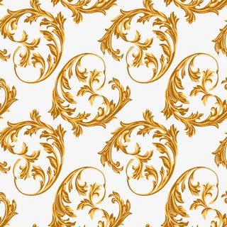 黄色古风暗纹免扣素材免抠