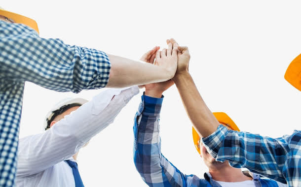 拍手加油的商务人士免抠