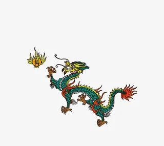 二月二龙抬头卡通装饰中国龙海报免抠