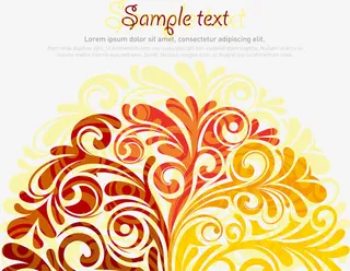 中国风花纹矢量素材免抠