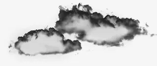 古风水墨云朵免抠