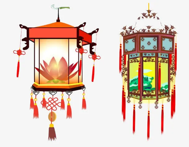 古典中国风宫灯免抠