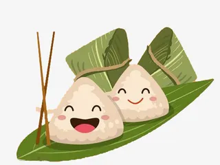 可爱的卡通粽子免抠