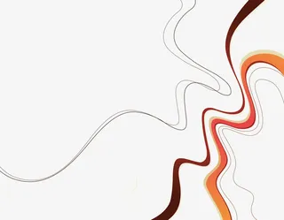 中秋节黄棕色线条免抠