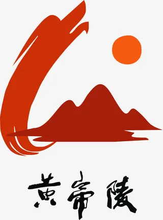 红色帝王陵logo免抠