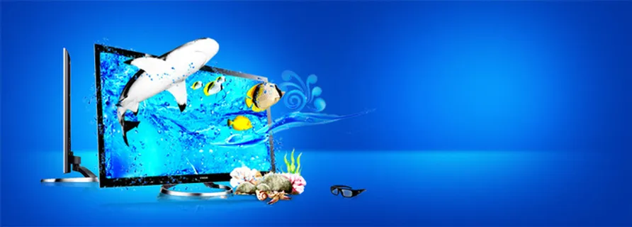 淘宝科技蓝色海报背景高清