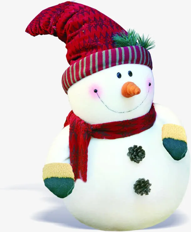 雪人主题四季展板免抠