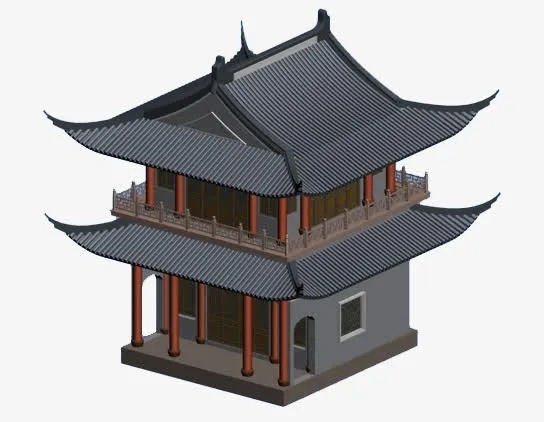 古楼模型免抠