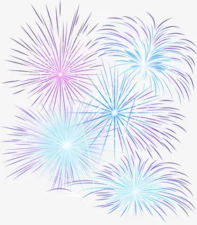 梦幻紫色烟花礼花免抠 梦幻紫色烟花礼花免抠