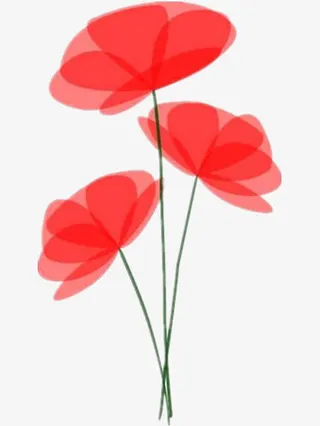 盛开的荷花矢量图免抠