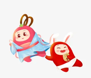 纯色背景立绘手绘人物高清免抠素材