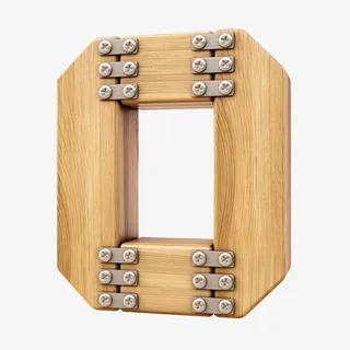 木制拼接数字0免抠